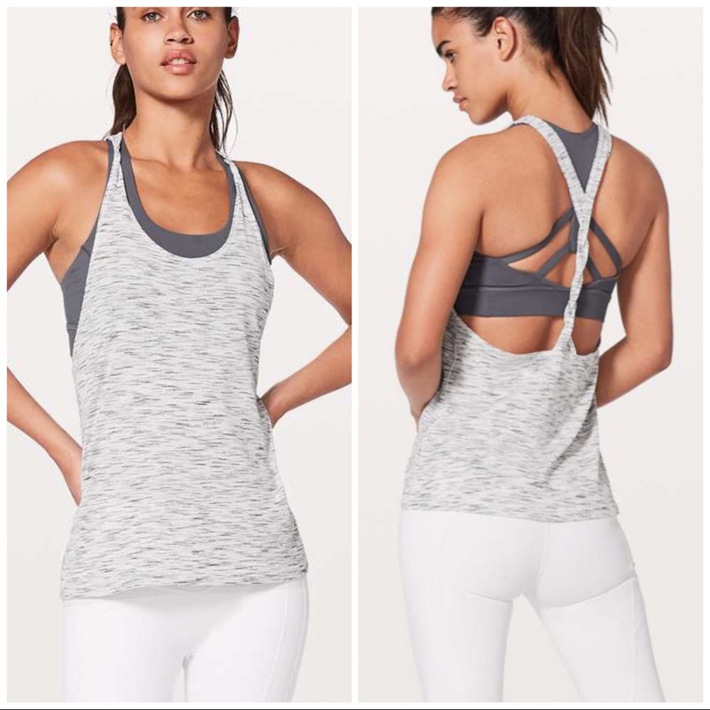 LULULEMON TWIST & TOIL BUILT IN BRA TANK TOP - 8